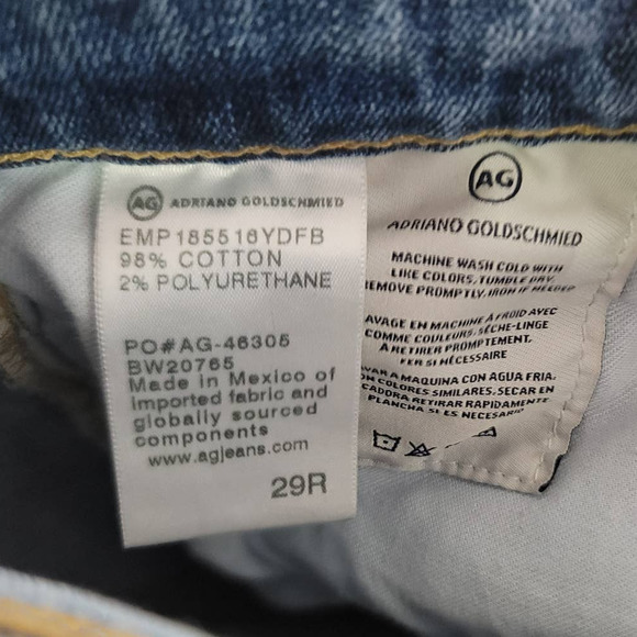 Adriano Goldschmied Prima Mid Rise Ankle Cigarette Jeans Size 29R - Picture 7 of 9